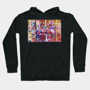 Carousel Horse Expressionist Painting Hoodie